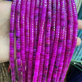 3*6MM Natural Stone Beads Flat Round Disc Jewelry DIY Healing Power Gemstone