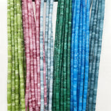 6MM Heishi Natural Stone Beads DIY Jewelry Making Healing Power Gemstone
