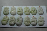 Chinese Jadeite Jade Dragon Zodiac Pendant Necklace for Women Men