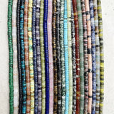3x6mm Heishi Gemstone Spacer Beads for Jewelry Making