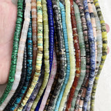 3x6mm Heishi Gemstone Spacer Beads for Jewelry Making