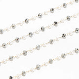 Stainless Steel Beaded Chain for DIY Jewelry Making