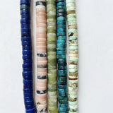 8MM Heishi Peru Turquoise Lapis Jade Stone Beads Jewelry Making DIY