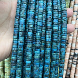8MM Heishi Peru Turquoise Lapis Jade Stone Beads Jewelry Making DIY