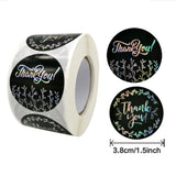 3.8cm Laser Thank You Roll Stickers for Gift Party Decorations