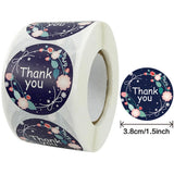 3.8cm Round Glow In The Dark Thank You Sticker Self-adhesive Label
