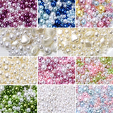 3-8mm Mixed Round Straight Hole Pearl ABS DIY Clothing Accessories