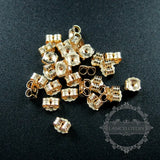 3.8x4.6mm Earring Backs, Jewelry Findings