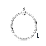 925 Sterling Silver O Pendant Necklace Rose Small O Charm Women