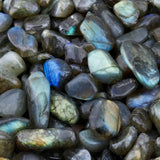 Labradorite Tumbled Stone Chips - Natural Crushed Pieces Beads
