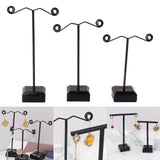 Acrylic 3 Bar Stud Earrings Display Stand Holder