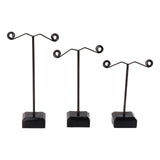 Acrylic 3 Bar Stud Earrings Display Stand Holder