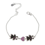 Boy Girl Bracelet Silver Adjustable Size Chain Bangles For Child Birthday