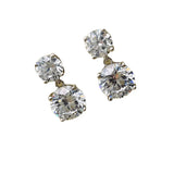 3-Carat 925 Sterling Silver Diamond Earrings High Carbon Diamond