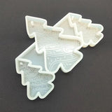 3-Cavity Christmas Tree Keychain Silicone Mold for Epoxy Resin Crafting