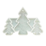 3-Cavity Christmas Tree Keychain Silicone Mold for Epoxy Resin Crafting