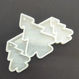 3-Cavity Christmas Tree Keychain Silicone Mold for Epoxy Resin Crafting