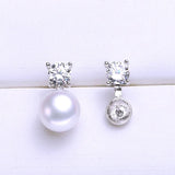 925 Silver Pearl Stud Earrings Women's Accessories