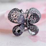 Crystal Vintage Wedding Hair Clip Butterfly Hair Claws Hair Jewelry