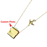 Custom Envelope Pendant Necklace - Personalized Gift