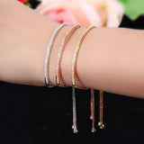 Adjustable Cubic Zirconia Crystal Bracelets for Women