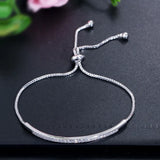 Adjustable Cubic Zirconia Crystal Bracelets for Women