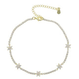 Flowe High Leaves Pendant Anklet Ankle Chain Foot Bracelet Beach Foot Jewelry