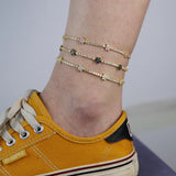 Flowe High Leaves Pendant Anklet Ankle Chain Foot Bracelet Beach Foot Jewelry