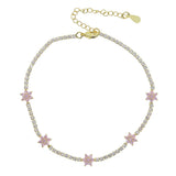 Flowe High Leaves Pendant Anklet Ankle Chain Foot Bracelet Beach Foot Jewelry