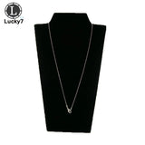 Folding Necklace Display Plate Pendant Rack Jewelry Stand Holder