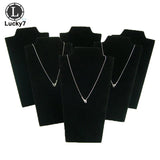 Folding Necklace Display Plate Pendant Rack Jewelry Stand Holder