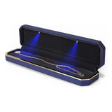 Luxury Bracelet Box Velvet Ring Case with LED Light - Wedding Proposal