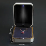 Luxury Bracelet Box Velvet Ring Case with LED Light - Wedding Proposal