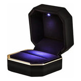 Luxury Bracelet Box Velvet Ring Case with LED Light - Wedding Proposal