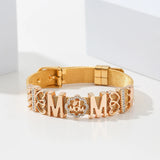 3 Colors 10mm MOM Slide Beads For Women Mesh Charm Bracelets Mother's Jewelry