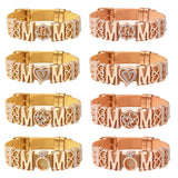 3 Colors 10mm MOM Slide Beads For Women Mesh Charm Bracelets Mother's Jewelry