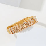 3 Colors 10mm MOM Slide Beads For Women Mesh Charm Bracelets Mother's Jewelry