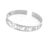 3-Color Hollow Roman Numeral Bracelets & Bangles for Woman Birthday