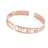 3-Color Hollow Roman Numeral Bracelets & Bangles for Woman Birthday