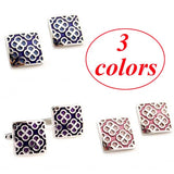 Enamel Flower Cufflink Epoxy Cuff Link