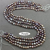 3 Colors Freshwater Pearl Cross Hole DIY Jewelry