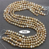 3 Colors Freshwater Pearl Cross Hole DIY Jewelry