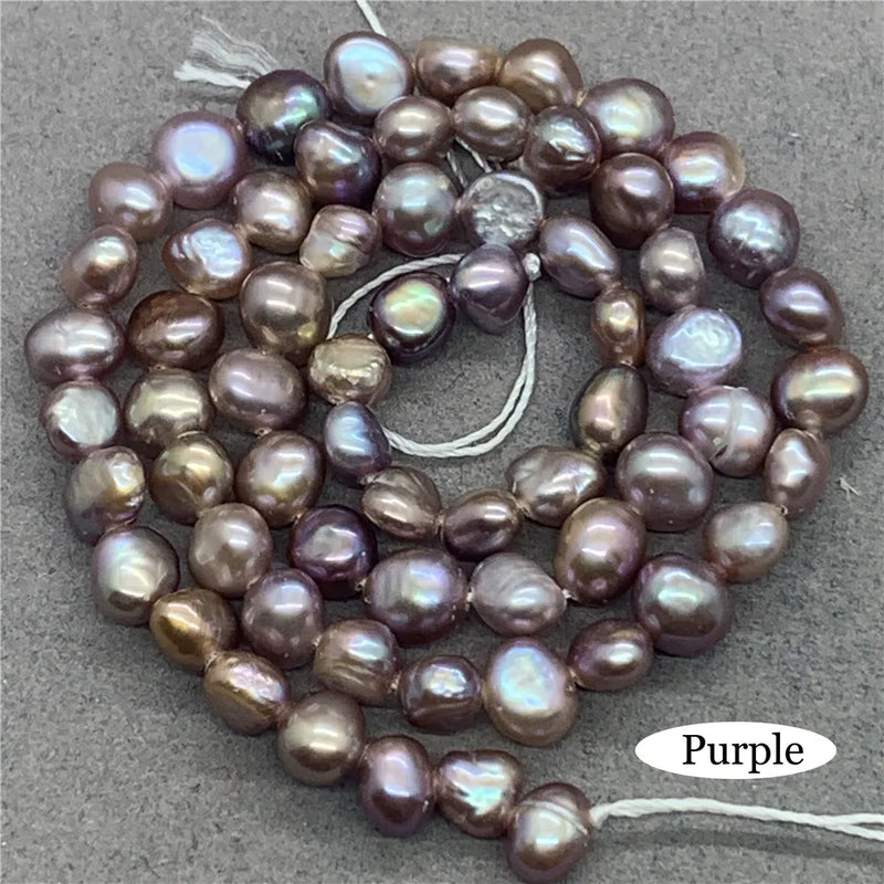 3 Colors Freshwater Pearl Cross Hole DIY Jewelry