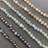 3 Colors Freshwater Pearl Cross Hole DIY Jewelry