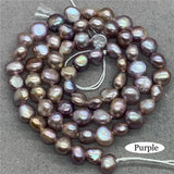 3 Colors Freshwater Pearl Cross Hole DIY Jewelry