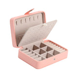 Portable Travel Jewelry Box in High-Quality Leather
