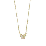 925 Silver Butterfly Pendant Necklace Dainty Jewelry for Women