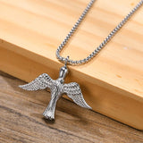 3 Colors Angel Wing Cremation Necklace Pendant Ashes Holder Memorial Jewelry