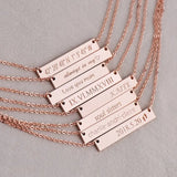 3 Colors Stainless Steel Personalized Name Choker Necklace
