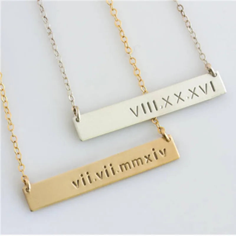 3 Colors Stainless Steel Personalized Name Choker Necklace
